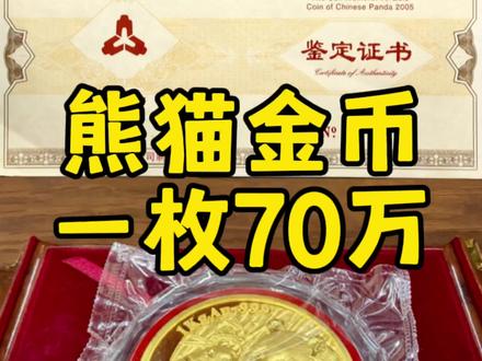 2005年熊猫金币 #钱币 #黄金 #纪念币