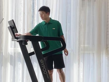15档上坡 0到-6档下坡,模拟户外跑全地形模式的易跑M5跑步机,在家乐趣开跑!#马拉松跑步机 #跑步机