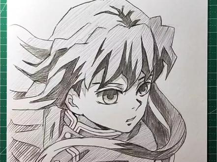 #手绘#鬼灭之刃 #时透无一郎 手绘教程鬼灭之刃时透无一郎