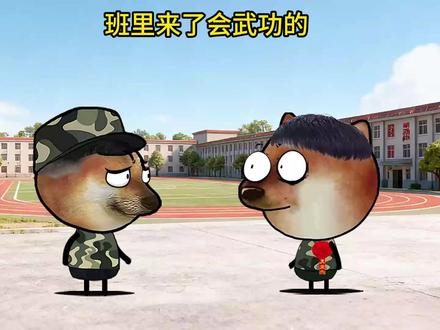 班里来了个一个会武功的 #搞笑 #动画