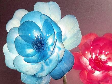 用过期的口罩做个花灯吧,好看到起飞🛫#手工diy #口罩花 #云拾光手作