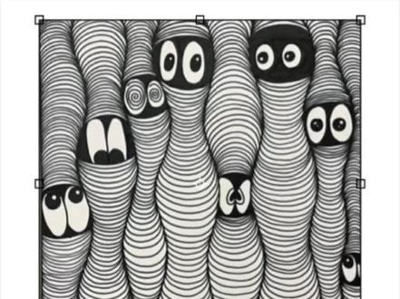 第205幅,今天画的是一幅解压线条画#跟着抖音学画画 #解压禅绕画 #绘画教程 #冬至 #控笔练习