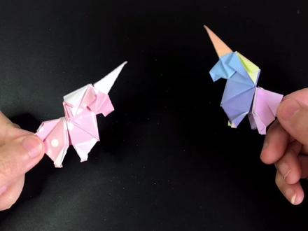 超可爱的独角兽🦄折纸#手工折纸 #折纸 #手工