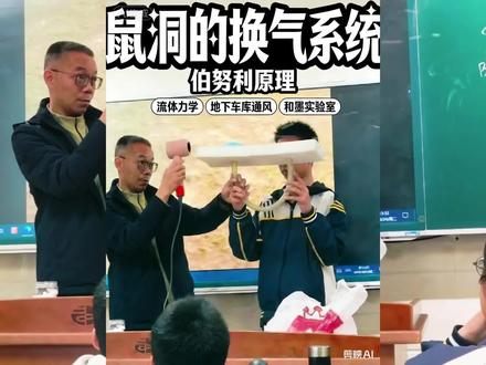 老鼠洞的通风系统#课堂实录 #和墨实验室
