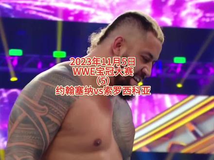 #热门 #wwe摔角 #摔跤狂热行动
2023年11月5日
WWE宝冠大赛
(5)
约翰塞纳vs索罗西科亚