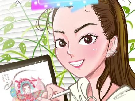 画师米雷#procreate绘画 #照片转手绘 #画个头像 #ipad绘画 @米雷-RayDog