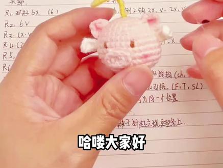 天使猪猪详细毛线编织教程第一部分来喽~快艾特有手的好姐妹给你做!#钩针毛线手工diy #毛线编织 #零基础学钩针 #毛线钩织 #天使猪猪