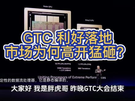 GTC 利好落地,市场为何高开猛砸?#股票知识分享 #财经 #英伟达 #ai #科技