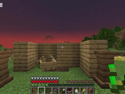 我的世界冰火传说36:龙骨长弓附上无限,我收集材料再做龙骨剑 #我的世界 #冰火传说