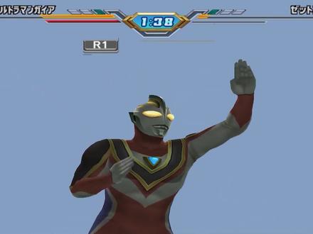 奥特曼格斗进化3:平成三杰盖亚至高型,胖揍宇宙恐龙杰顿