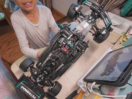 乐高 奔驰F1 拼搭过程