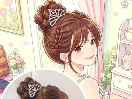 六一元气丸子头教程 #丸子头发型教学 #创作者中心 #创作灵感 #编盘发造型教程 #公主发型发饰