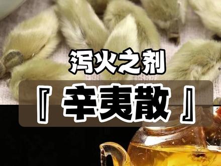 #泻火之剂 #辛夷散 本方出自《济生方》。用时以清茶调服。此时已是夏季,酷暑与暴雨齐至,湿热并行,正是它发挥作用的时候。#中草药 #汤头歌诀 #传承中医文化