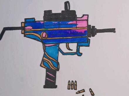 #创作灵感 #UZI冲锋枪 #画枪 #绝地求生枪械#简笔画 #想画就画 #创意