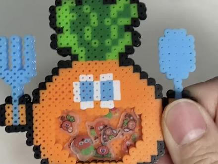 我可真是大天才#拼豆 #手工活来了 #拼豆教程 #魔魔胡胡胡萝卜🥕 #五月天