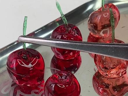 梦幻水晶樱桃,这糖果也太美了 #糖果 #解压 #治愈系美食