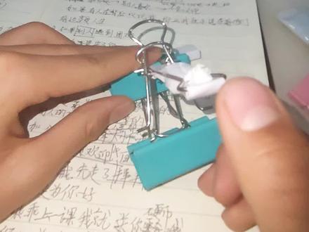 用燕尾夹做投石机最终版#模型 #手工 #手作 #手工diy #玩具