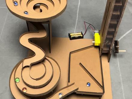 纸板制做过山车#非遗文化 #手工diy