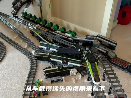 乐高小镇玩具列车频繁发生碰撞事故#解压 #微缩世界