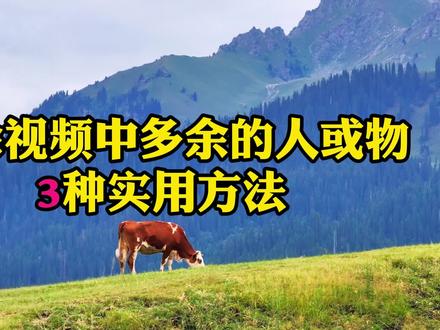 去除视频中多余的人或物,3种实用方法 #视频剪辑教程 #剪映教程 #剪映去除多余的人物