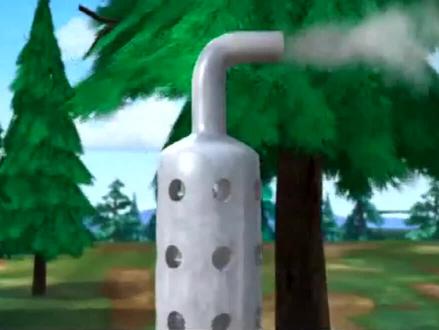 熊出没:光头强开铲车把树连根拔起,熊兄弟联手蹦蹦也打不过