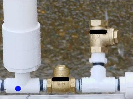 “自启式虹吸管”:无需外力就可实现水往高处流的神奇装置 #科普一下 #自启式虹吸管 #虹吸原理 #水锤效应