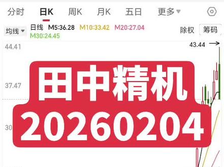 田中精机20260204 #股票,#田中精机