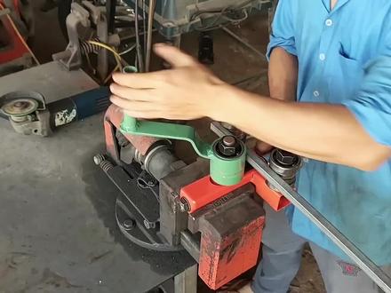 自制方管圆弧压弯器,用轴承加方管就能做成,现场测试效果完美