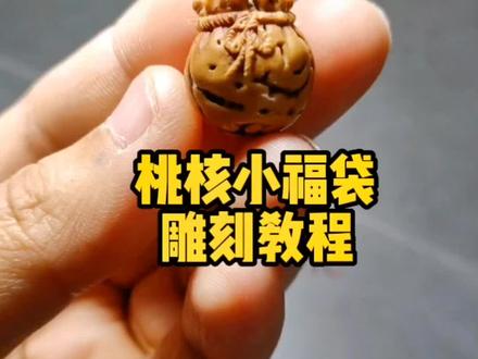 零基础核雕教程,初学核雕图案100例…@DOU+小助手 #手艺人 #弘扬传统文化