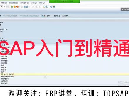 SAP从入门到精通#sap系统 #sap #sap顾问 #SAP #sap软件