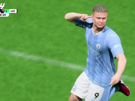 #eafc24 #FIFA23 #哈兰德 #dou来足球季 #进球时刻 FIFA 21-EA FC 24 大牌球星 哈兰德 庆祝动作变化!!!