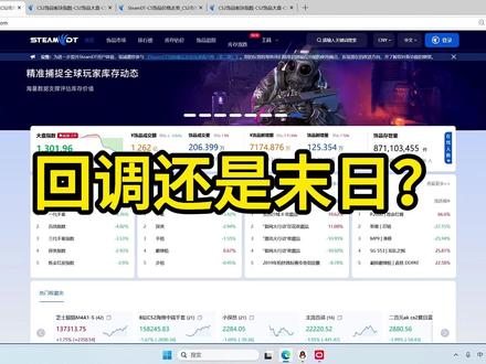 【CS2市场分析】12月11日 回调还是末日? #cs #cs市场 #cs饰品分析