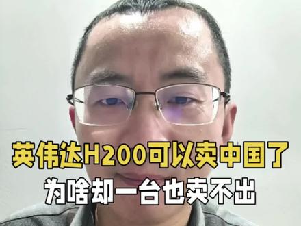 英伟达H200芯片获批,可以卖中国了,为啥却一台也卖不出去。#英伟达 #芯片
