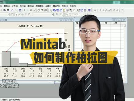 如何用Minitab制作柏拉图#柏拉图 #minitab #minitab实操 #minitab柏拉图 #excel #excel技巧 #excel教学 #excel表格 #excel制表 #excel图表 #excel柏拉图 #excel制作柏拉图