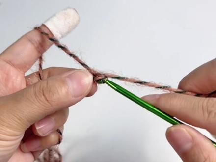 手工编织抽绳堆堆帽教程第二集#编织教程 #玩毛线