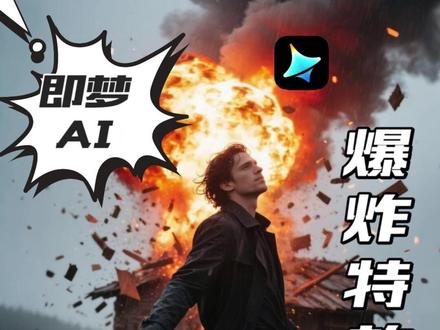爆炸特效视频,即梦AI轻松做出 #即梦 #即梦AI #即梦视频模型 #AI生视频 #自媒体