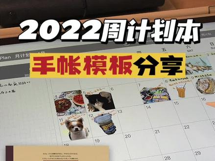 2022电子手帐模板分享|周计划本|Goodnotes|含超链接|iPad #手帐教程 #电子手帐模板