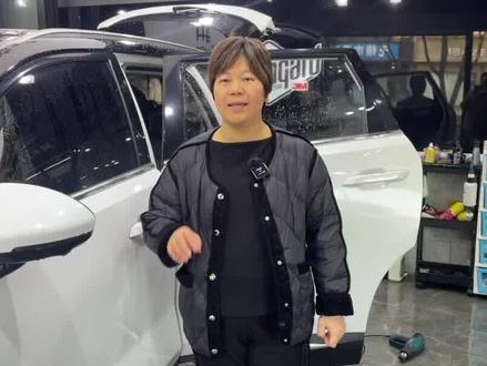 4S店赠送的膜颜色太深怎么办?全车换#3M膜 #吉利汽车 #无锡汽车贴膜 #无锡车卫士汽车贴膜