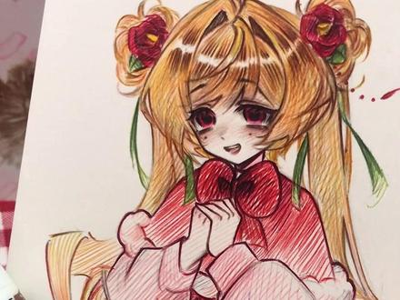 不管正派反派,吃个年夜饭先! #小花仙 #夏安安 #蓝果圆珠笔 #同人 #画画