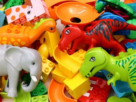 积木大理石跑大象动物和恐龙课程满意视频 #儿童玩具