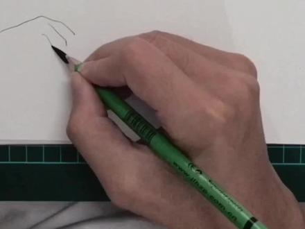 教你一笔画炒鸡简单的侧脸折木小男神。#折木奉太郎 #一笔画完