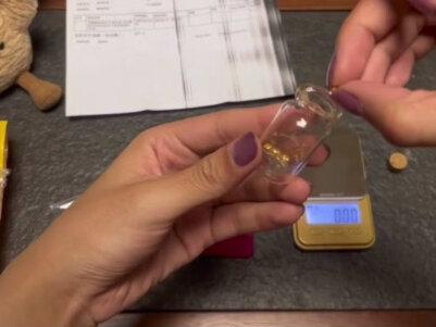 关于花3块买的周大福一克金豆豆,就算是铜的也是我的问题#金豆豆#领丰金#黄金