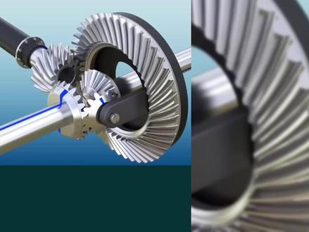 转弯的宝物,脱困的废物,看看差速器是怎样使车轮起到差速作用的#汽车知识 #汽车知识分享 #差速器工作原理动画视频 #差速器 #主减速器差速器