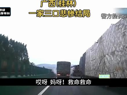 高速路上一家三口悲惨结局,#车祸#社会百态真实事件