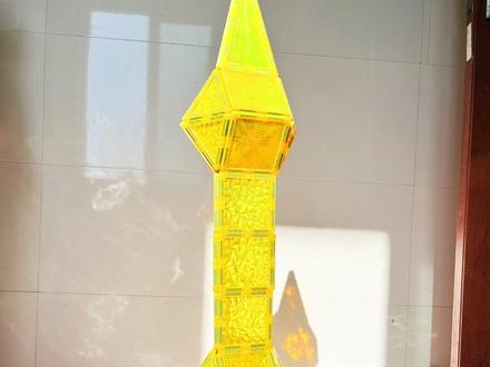 东方明珠!一次成功,还有什么难搭的,评论区发我,给你们解决痛点并出教程!#颂伊 #东方明珠 #磁力片教程#亲子互动 #上热门