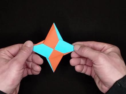 超简单变形飞镖的折法,1分钟学会#折纸飞镖 ,想学#变形飞镖折纸 的快来看 #飞镖折纸 #折纸玩具 #儿童折纸