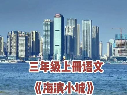 #海滨小城 又是一座美丽的小城,不知是谁的故乡#三年级上册语文#课文朗读 #课文动画