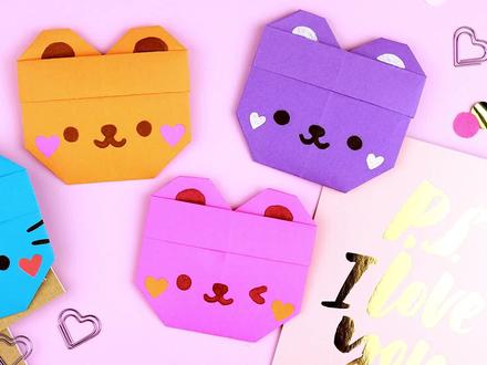 可爱信封,520表白专用~可爱折纸信封,送给心爱的人~#手工diy #简单折纸 #表白 #抖音小助手
