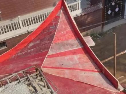 飞檐翘角立模弧度讲解#农村自建房 #四合院 #四合院设计 #苏式建筑 #苏州园林 #古建 #古建施工