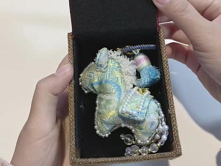 宋锦刺绣小马diy详细教程一 #手工制作 #手工教程分享 #diy手工